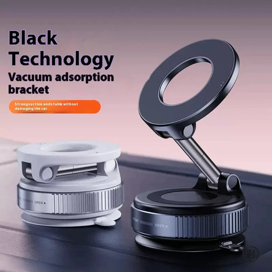 Strong Magnetic Car Phone Holder Foldable Design 360° Adjustable Vacuum Mount for Car/Desk/Bathroom/Universal Use - image 2