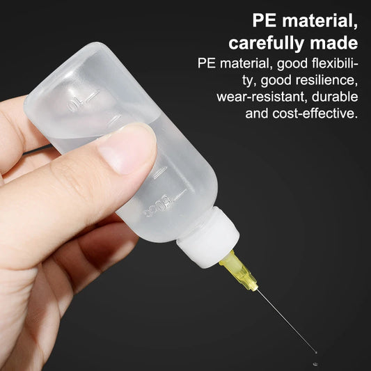 50ML Plastic Liquid Alcohol Bottle For Dispenser Rosin Solder Flux Paste For Phone PCB Cleaning Welding Repair Tools - image…