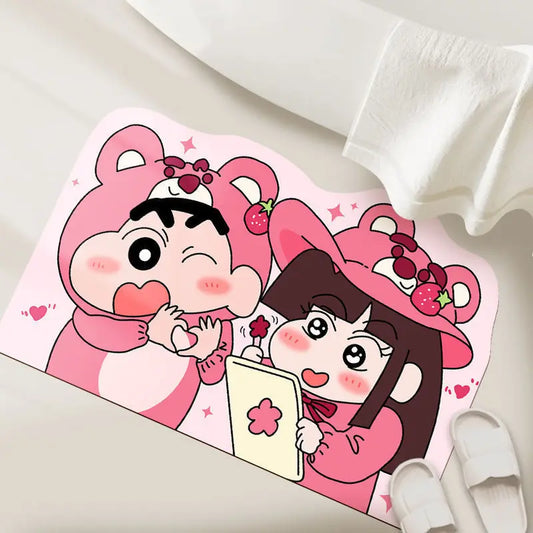 Shower Room Water Uptake Mat Quick Drying Fashionable Home Gifts And Exquisite Cartoon Anime Soft And Comfortable Anime Peri…