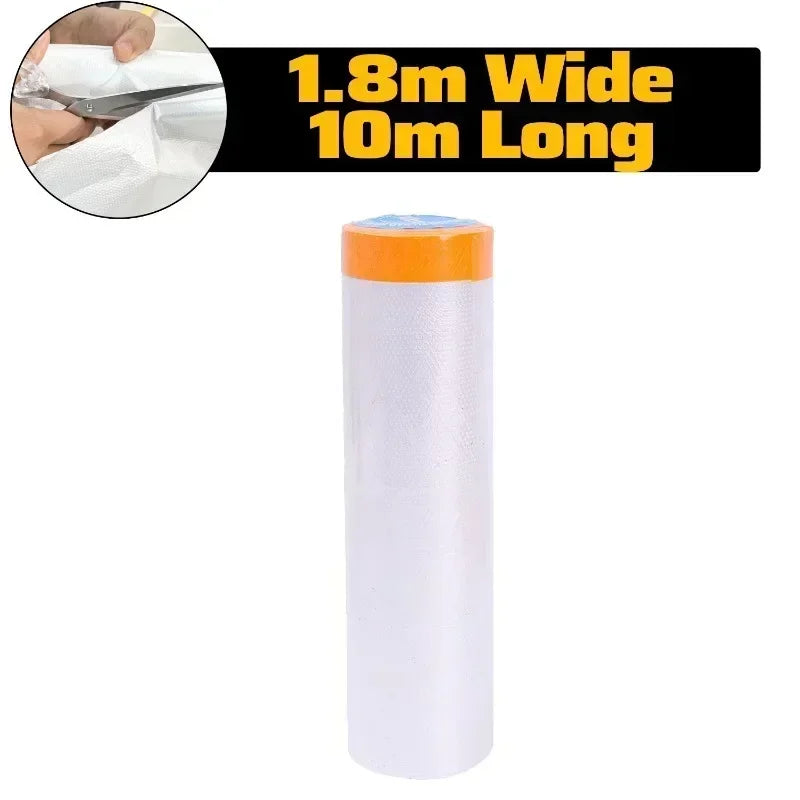 10/30M Disposable Furniture Dust-proof Films Self-adhesive Cabinet Dust Cover Cuttable Cabinet Protective Covers Masking Fil…