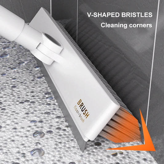 Bathroom Floor Brush For Kitchen Multi-functional Gap Brush The Ground Seam Brush Tile Long Handle Wall Wash Toilet Cleaning…