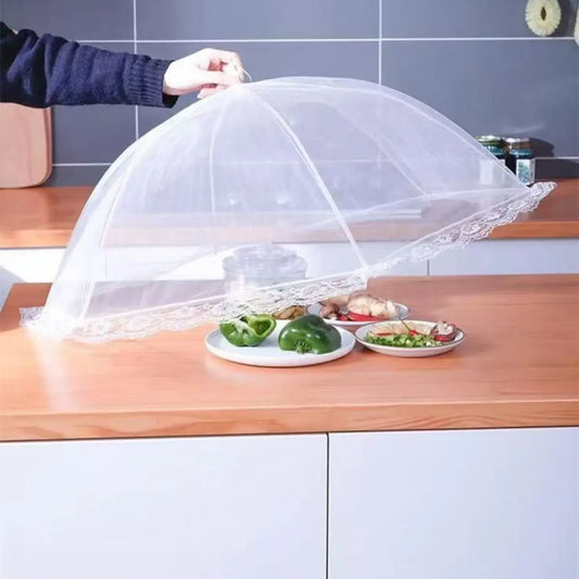Food Cover Mesh Folding Washable Flies Tables Cover Insect Proof Protective Dish Covers Home Kitchen Storage Accessaries - i…