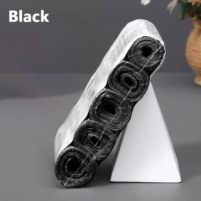 Disposable Flat-mouth Garbage Bag In Roll New Material Thickened And Strong Household Kitchen Bedroom Color Garbage Bag 45x5…