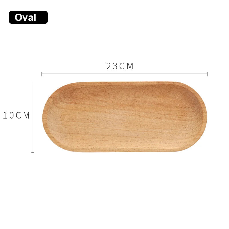 Walnut Wooden Tray Ins Wind Small Wooden Plate Japanese Rectangular Dinner Plate Cake Bread Coffee Tea Solid Wood Plate Tray…
