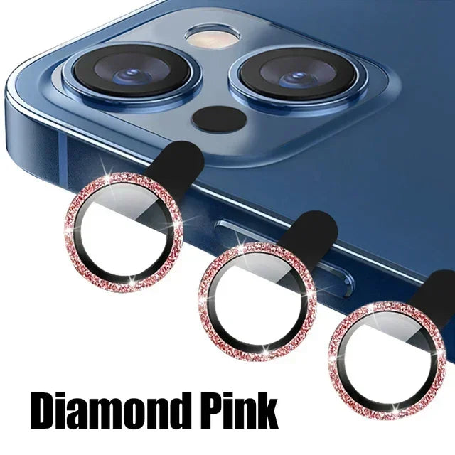 3Pcs Metal Lens Protector Glass For iPhone 15 13 12 11 14 Pro Max Back Camera Lens Protection Film For iPhone 13 Mini 14 15…