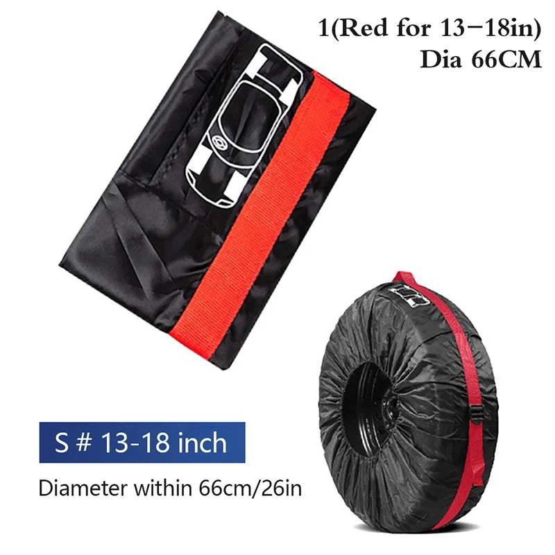 Tire Storage Bags Dustproof Waterproof S/L Universal Car Spare Cover Case Polyester Vehicle Wheel Protector Portable Wheel B…
