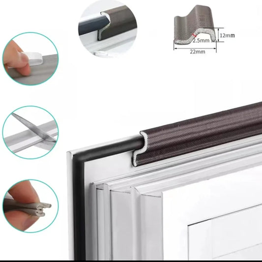 New 40M Acustic Foam Window Sealing Strip for Casement Window Seal Soundproof Foam S Weather Stripping Door Seal Gap Filler…