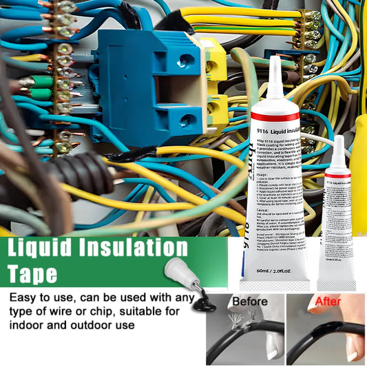 Waterproof Liquid Electrical Tape Rubber Insulating Cable Wire Coat Glue Insulation Adhesives Sealer Home Fix Line Glue - im…