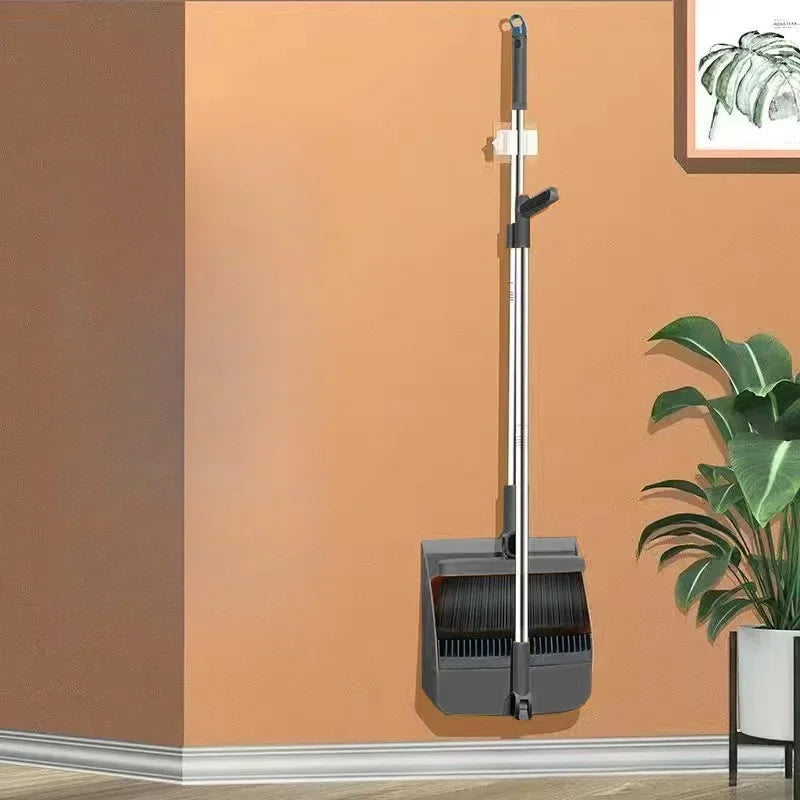 Broom set Household broom broom Dustpan set Brush head sweeping Individual sweep broom Foldable garbage shovel broom - image…