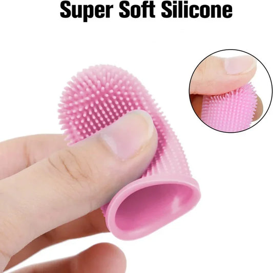 Dog Super Soft Pet Finger Toothbrush Teeth Cleaning Breath Care Nontoxic Silicone Tooth Brush Cat Dog Toothbrush Pet Product…