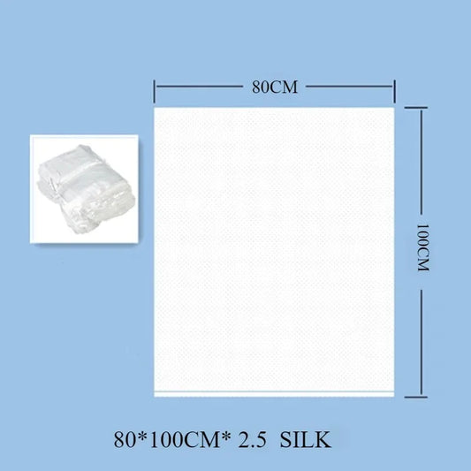 50PCS 80x100cm Thickened PE Garbage Bags Eco Friendly Large Capacity Strong Disposable Transparent for Household Hotel Stora…