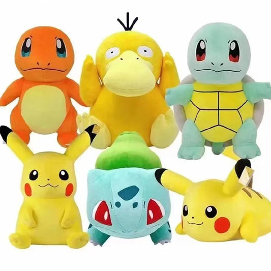 20cm Pokemon Stuffed Plush Toys Kawaii Pikachu Raichu Jenny Turtle Anime Doll Kids Birthday Christmas Gift - image 2