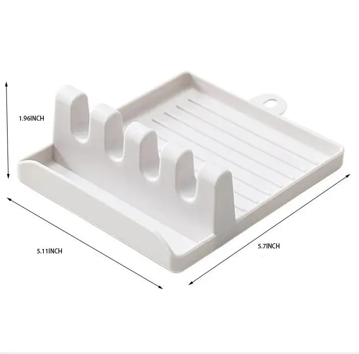 1PC Kitchen Spatula Rack Pot Lid Rack Shelves Countertop Shovel Spoon Shelf Soup Spoon Pad Put Soup Spoon Chopsticks Holder…