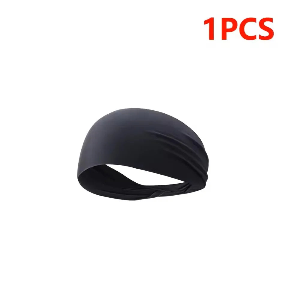 Elastic Sports Headbands Sweat Absorption Headdress Quick Dry Workout Headband Anti-slip Breathable Sweatbands for Yoga Runn…