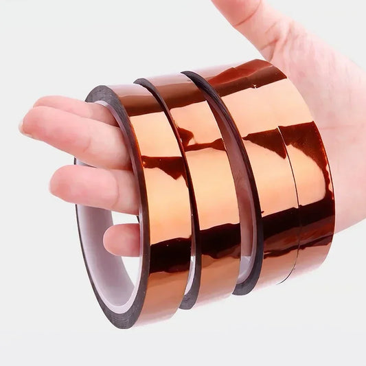 5-40mm Kapton Tape Polyimide Adhesive Insulating Adhesive Tape Каптоновый Скотч Heat Tape for Board Protection - image 2