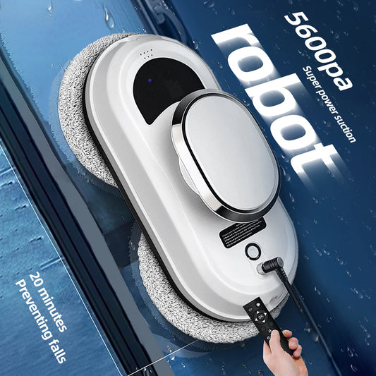 Electric Window Cleaning Robot 5600Pa Automatic & Remot Control Limpiacristales Vacuum Glass Washing Robot for Home Applianc…
