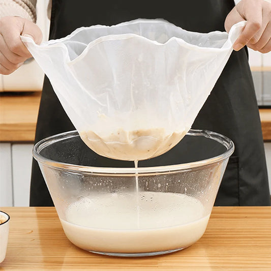 Reusable Cheese Cloth Bags-Fine Mesh Strainer for Yogurt,Juice,Coffee-Food-Safe Gauze Filtering Bags-Kitchen Cooking Accesso…