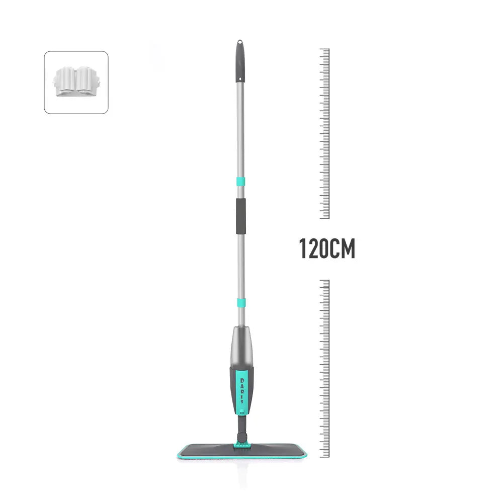 Magic Floor Cleaning Sweeper Brooms With Microfiber Pads 360° Rotation Flat Spray Floor Mop Broom For Cleaning Home Spin Mop…