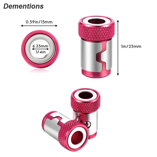 Magnetic Ring Screwdriver Bit Holder Cross Phillips Magnet 1/4 Strong Magnetizer Removable Part Adapter Screw Driver Power T…