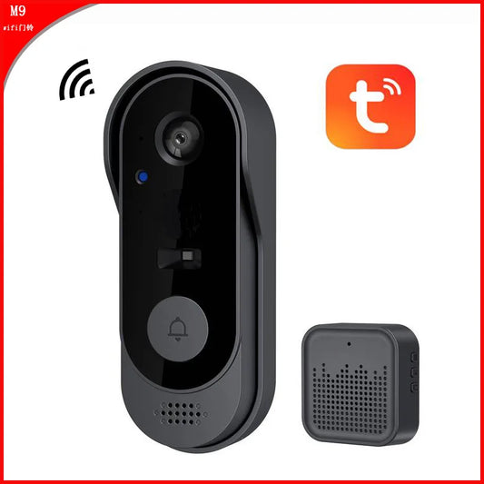 Tuya WiFi Smart Video Doorbell 1080P HD Outdoor Peephole Camera with Two-Way Audio Intercom Waterproof Home Security Door Ey…