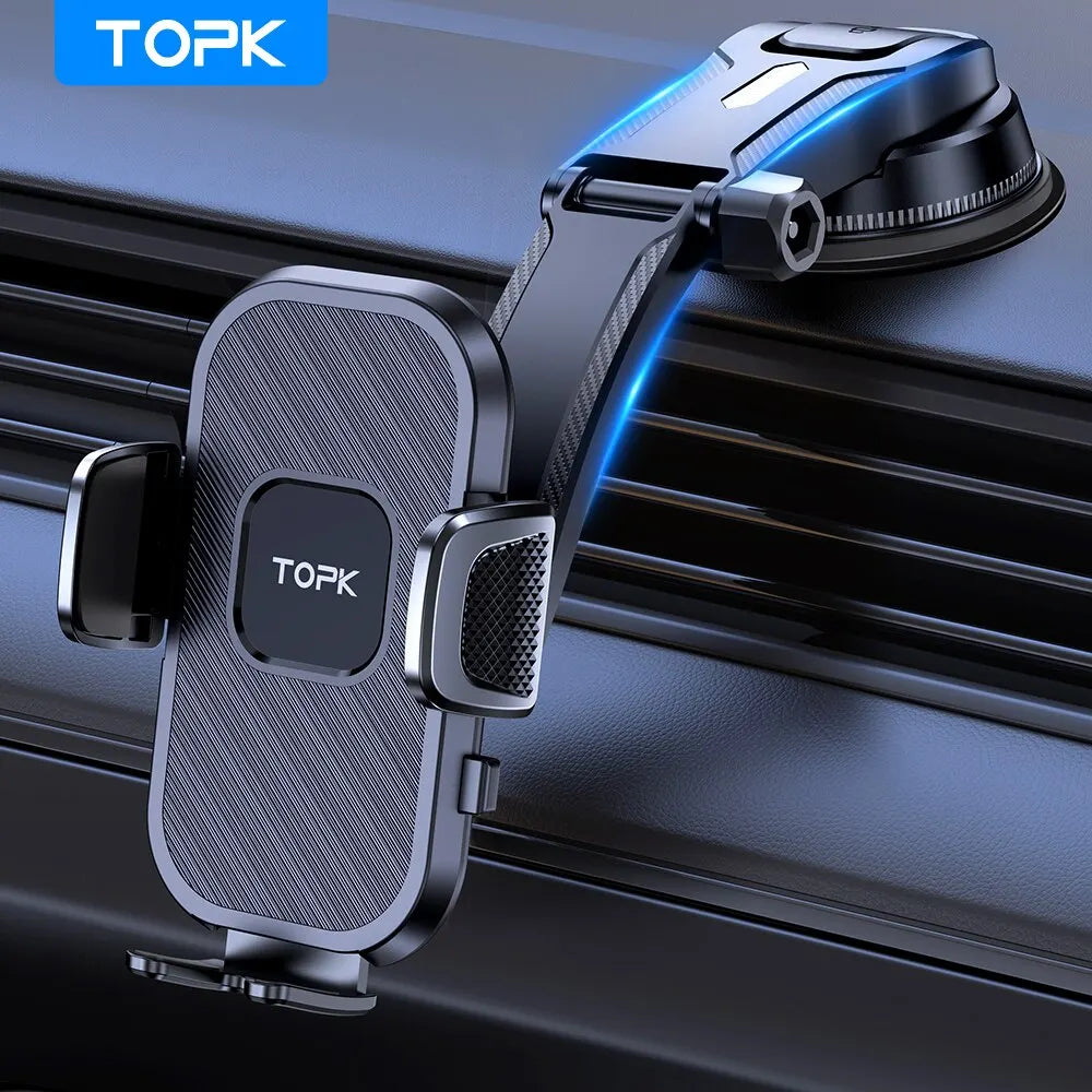 TOPK Car Phone Holder Gravity Stand for iPhone Xiaomi Samsung Car Mobile Support for Dashboard Windshield Air Vent Phone Mou…