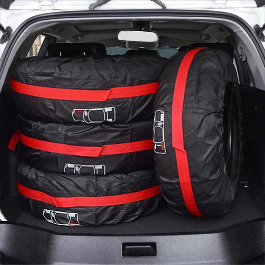Tire Storage Bags Dustproof Waterproof S/L Universal Car Spare Cover Case Polyester Vehicle Wheel Protector Portable Wheel B…