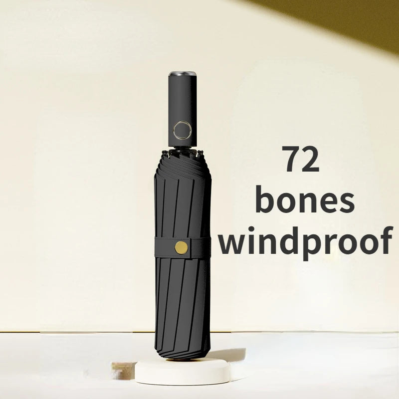 72 Bone Super Strong Windproof Automatic Folding Reinforced Large Rainproof Sun Protection Women Men Umbrella - image 13