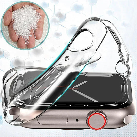 Soft TPU Screen Protector for Apple Watch 10 9 8 45mm 41mm 44mm 42mm 46mm 49mm Full Case Cover for IWatch Ultra 7 SE 6 5 4 3…