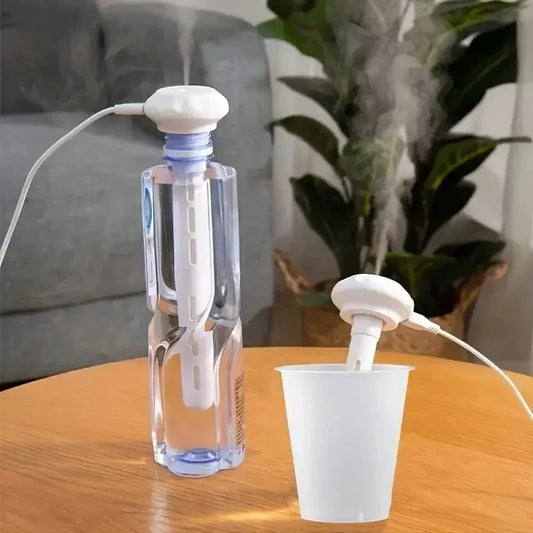 Super Quiet Portable Mist Humidifier For Office, Bedroom, Car, AndTravel - Adjustable Length, No Water Bottle Needed - Enhan…