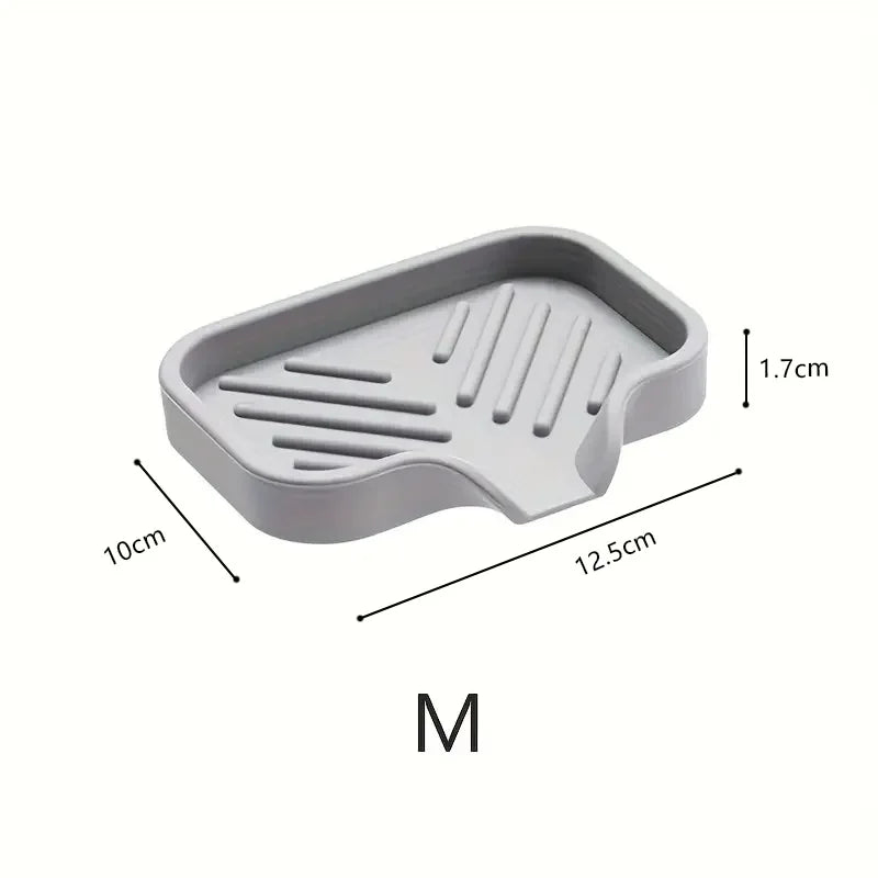 Silicone Faucet Mat Kitchen Sink Tray Soap Dispenser Sponge Drain Pad Sink SplashDrying Mat Countertop Storage Tray SoapTray…