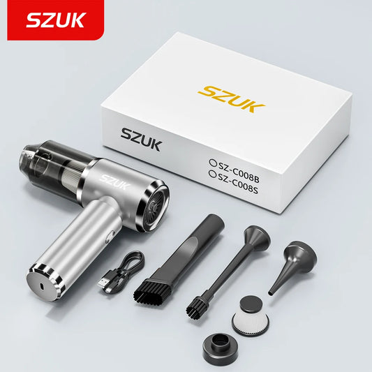 SZUK Portable Car Vacuum Cleaner 165000Pa Powerful Wireless Vacuum Cleaner Strong Suction Handheld Mini Vacuum Cleaner for C…