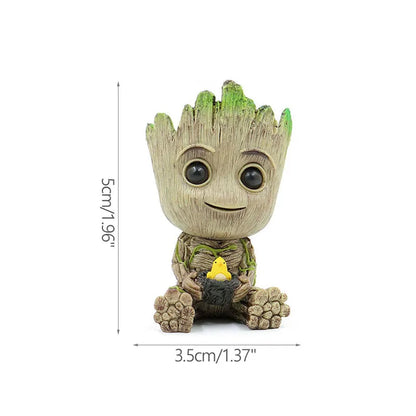 Home Decoration Crafts Miniature Model Office Desktop Display Cartoon Groot Figurines Handicrafts Decor Tree Man Ornament 5C…