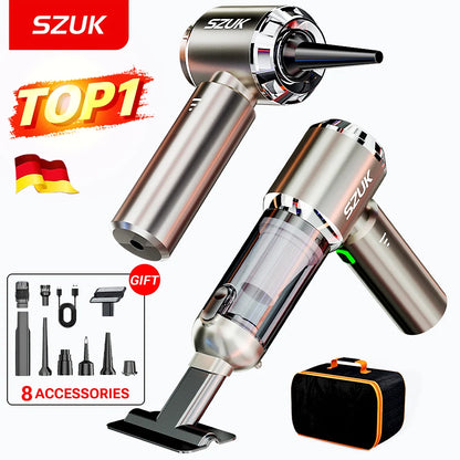 SZUK 2026 New Mini Car Vacuum Cleaner 985000Pa Wireless Vacuum Cleaner Powerful Suction Handheld Portable Vacuum Cleaner For…