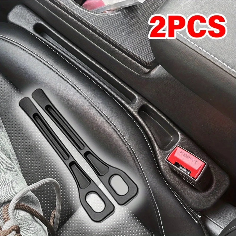 2Pcs Car Seat Gap Filler Seat Crevice Storage Box Bag Between Seats Console Organizer Decoration Interior Auto Accessories