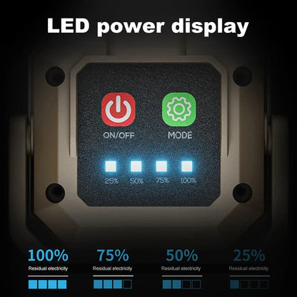 Rechargeable LED Work Light: Waterproof Inspection Lamp with Magnetic Base, for Car Repair, Emergency & Workshop Use - image…