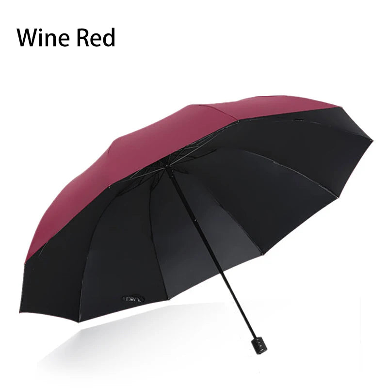 130cm extra-large folding umbrella suitable for both sunny and rainy days and is windproof, waterproof comprehensive protect…