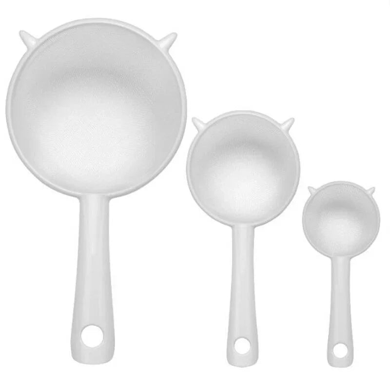 Kitchen Handheld Plastic Sieve Tea Strainer Flour Sifter Filter Reusable Handheld Filter Kitchen Accessories - image 8