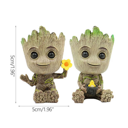 Home Decoration Crafts Miniature Model Office Desktop Display Cartoon Groot Figurines Handicrafts Decor Tree Man Ornament 5C…