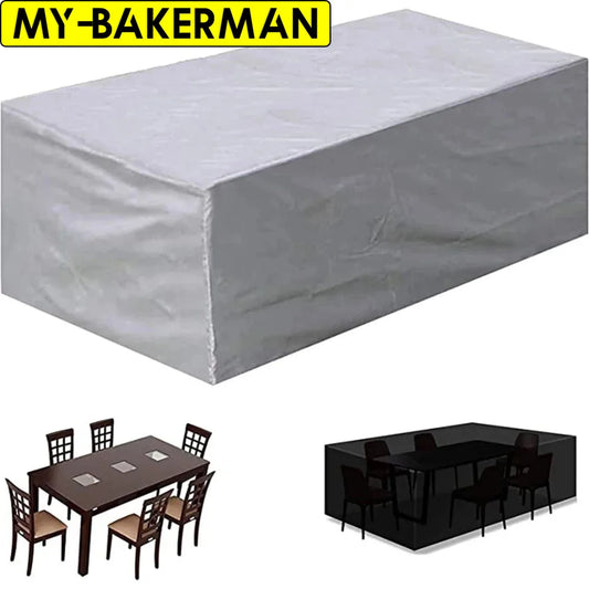 Multi-Size Garden Furniture Cover, Garden Table and Chair Protective Cover, Machine, Cabinet Cover, Waterproof Silver Sofa C…