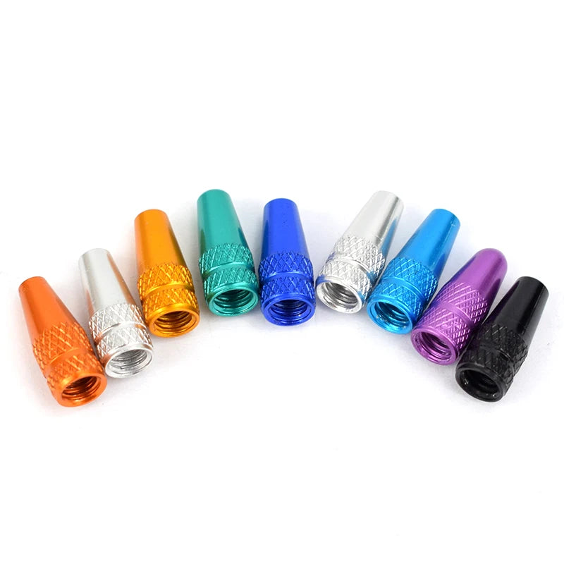 4/8pcs Aluminum Alloy Bicycle Tire FV Valve Cap MTB Road Bike Covered Protector Road MTB Tyre Dustproof Bike Presta Valve -…