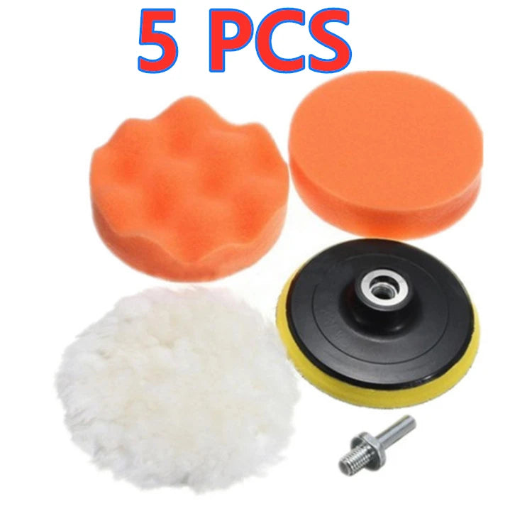 Car Polishing Sponge Pads Kit Foam Pad Buffer Kit Polishing Machine Wax Pads for Auto Motorcycle motor vehicle Removes Scrat…