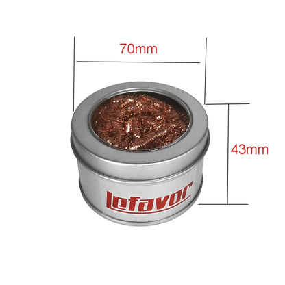 Cleaning Ball Desoldering Soldering Iron Mesh Filter Cleaning Nozzle Tip Copper Wire Cleaner Ball Metal Dross Box Clean Ball…