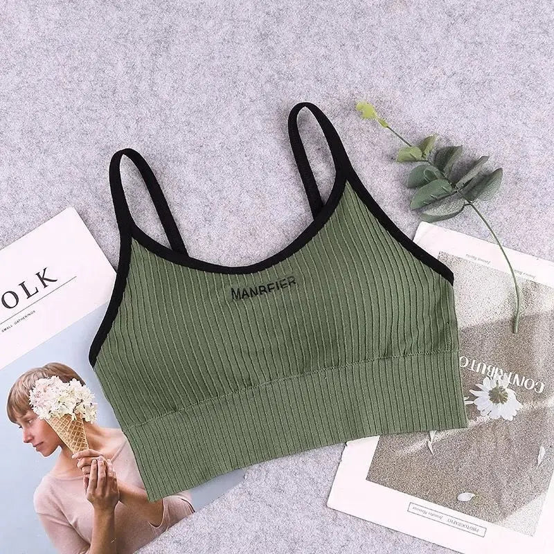 New Sports Bra For Women Gym Sexy Crop Top Bra Women Cotton Underwear Soft Comfort Tube Tops Female Brassiere Tops For Girls…
