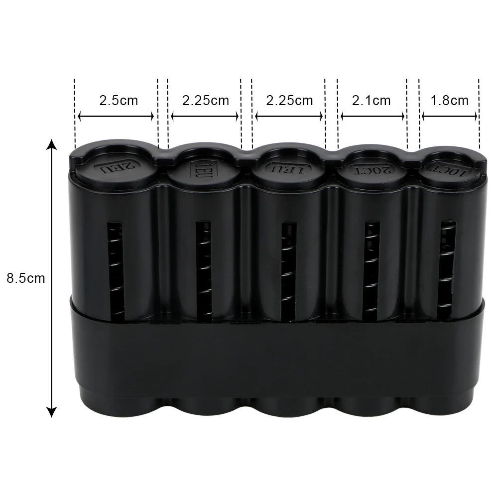 HILIFE Coin Storage Box With Adjustment Pad 20/30/50/100PCS Adjustable Wooden Commemorative Coin Collection Case Holder Caps…