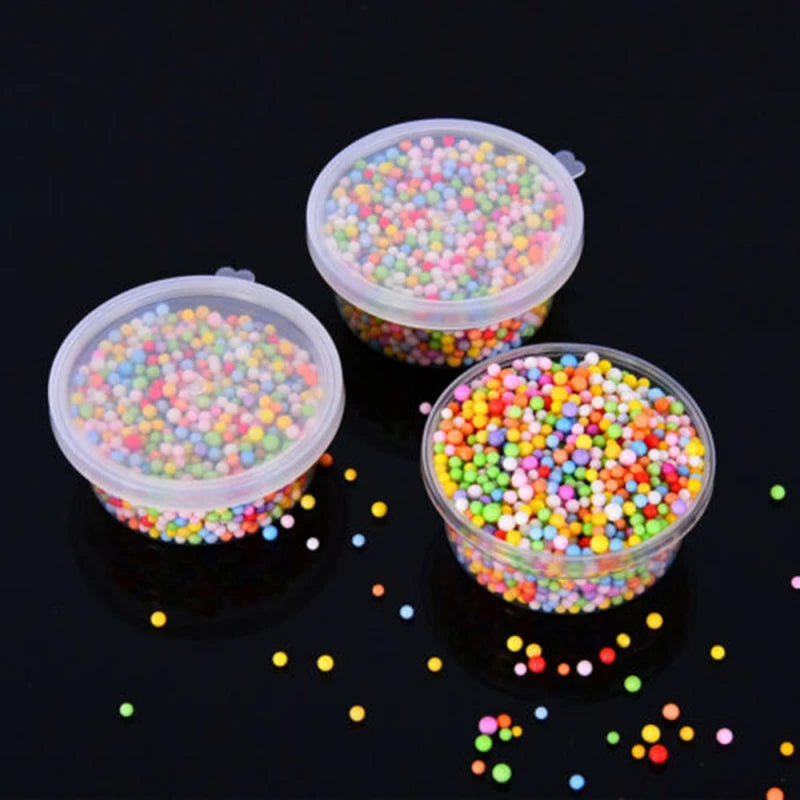 20PCS Foam Ball Round Clear Storage Box Container With Lid Slime Clay Storage Jar Sealed - image 3