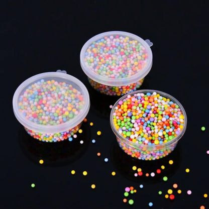 20PCS Foam Ball Round Clear Storage Box Container With Lid Slime Clay Storage Jar Sealed - image 3