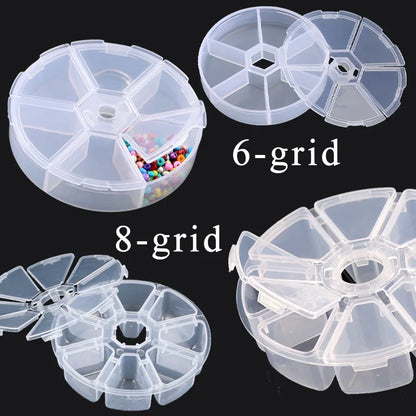 Transparent Plastic Storage Jewelry Box Compartment Adjustable Container For Beads Earring Box For Jewelry Rectangle Box Cas…