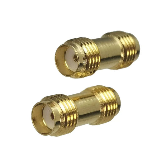 1pcs Connector Adapter SMA RP-SMA to SMA RPSMA Male Plug & Female Jack Straight RF Coaxial Converter New Brass FJP-820 - ima…