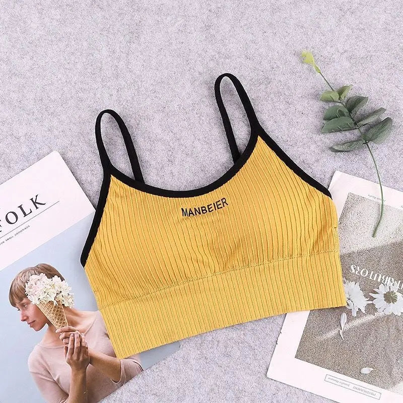 New Sports Bra For Women Gym Sexy Crop Top Bra Women Cotton Underwear Soft Comfort Tube Tops Female Brassiere Tops For Girls…