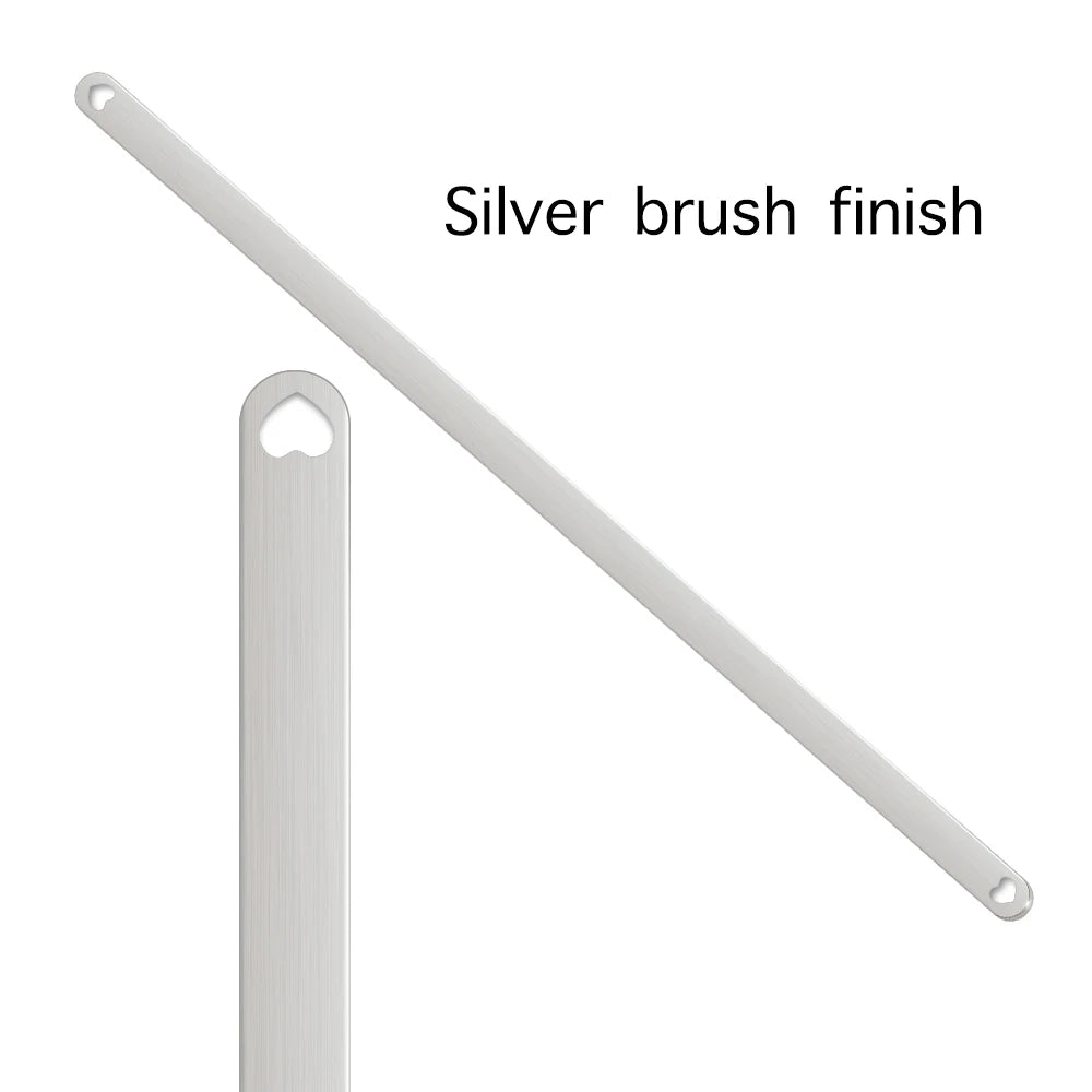 Charms Blank 304 Stainless Steel Cuff Bangle Plain Rod Bracelet Diy Laser Engraving Bracelet Jewelry Making Accessories - im…